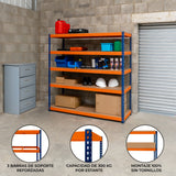 S-Rax Hyllsystem - 180cm x 180cm x 60cm – 5 Hyllplan