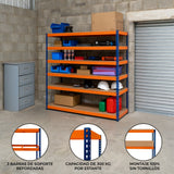 S-Rax Hyllsystem - 180cm x 180cm x 60cm – 6 Hyllplan