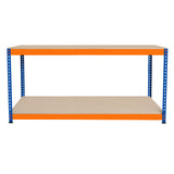Arbetsbänk S-Rax med 2 nivåer - 180cm x 60cm x 90cm
