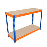 Arbetsbänk S-Rax med 2 nivåer - 120cm x 45cm x 90cm