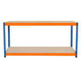 Arbetsbänk S-Rax med 2 nivåer - 180cm x 45cm x 90cm