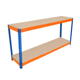 Arbetsbänk S-Rax med 2 nivåer - 180cm x 45cm x 90cm