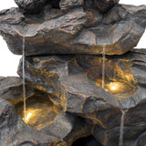 Trädgårdsfontän "Rustic Rapids"
