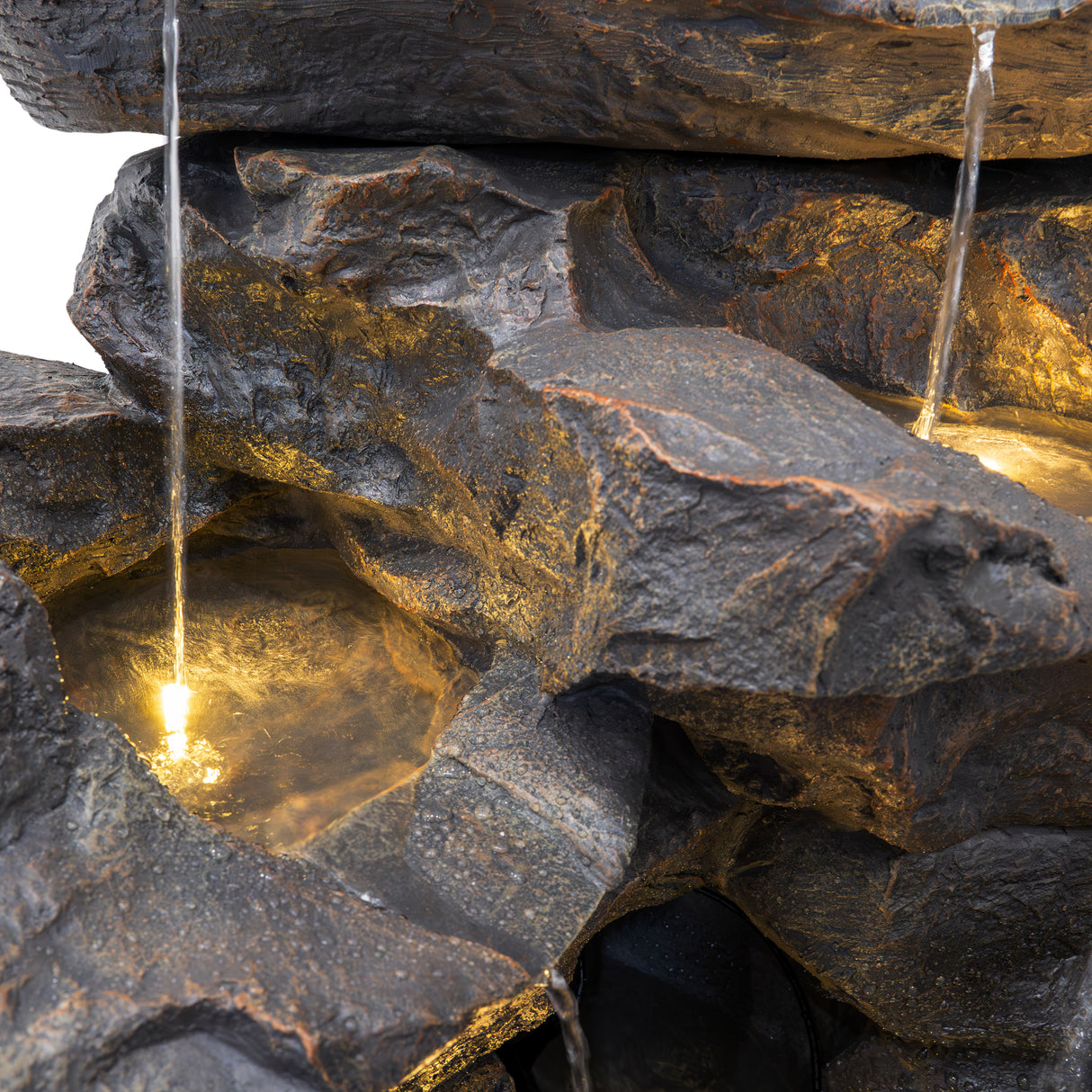 Trädgårdsfontän "Rustic Rapids"