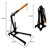 Set med hydraulisk motorlyft på 1 ton och lastbalanserare