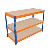 Arbetsbänk S-Rax med 3 nivåer - 120cm x 60cm x 90cm