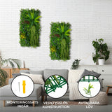 Alina Konstgjord Vertikal Trädgårdsväggpanel – 50cm x 100cm (set med 2 enheter)
