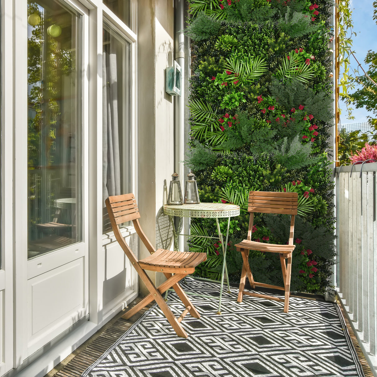 Mira Konstgjord Vertikal Trädgårdsväggpanel – 100cm x 100cm