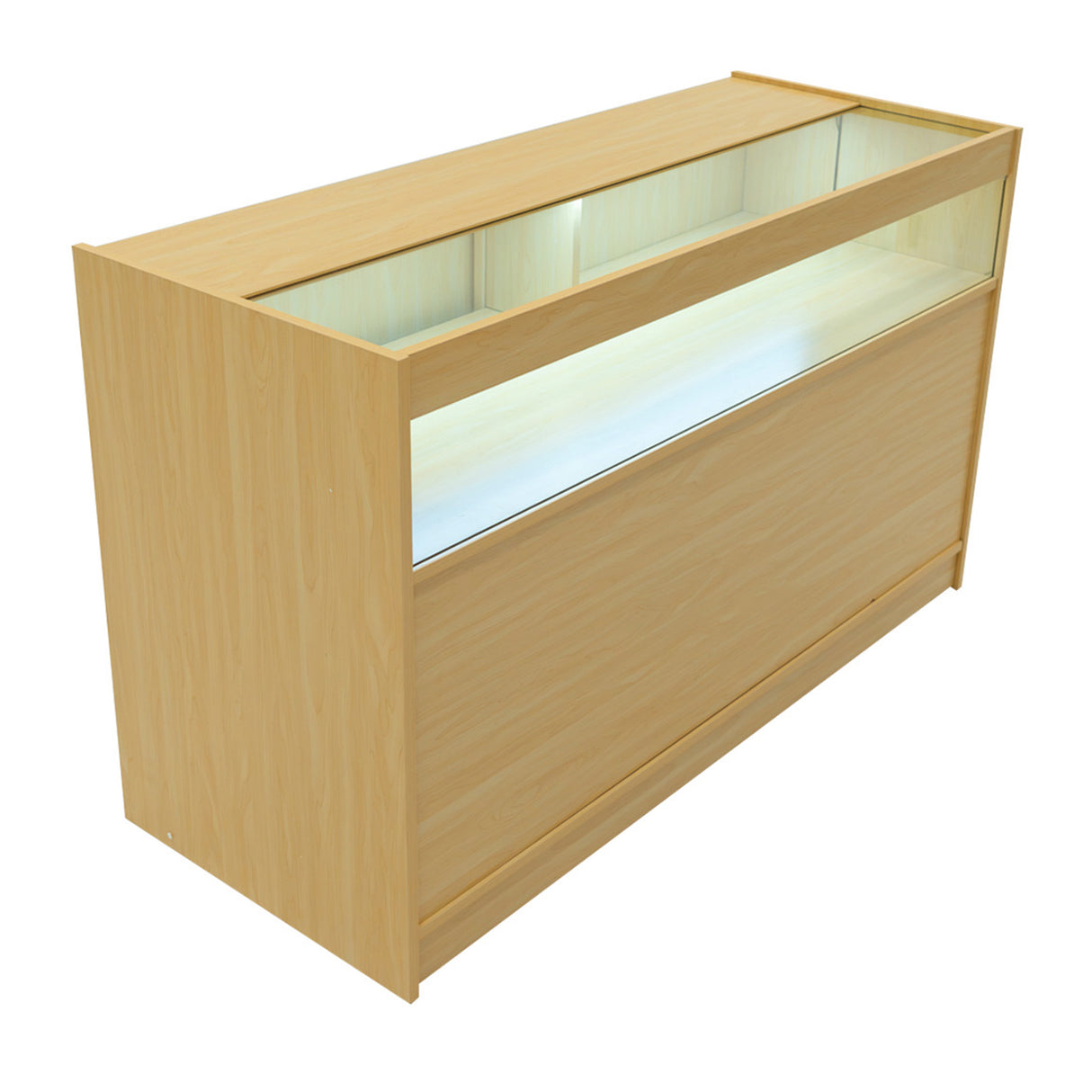 B1500 Butiksmodul med LED – Lönnfärgad finish