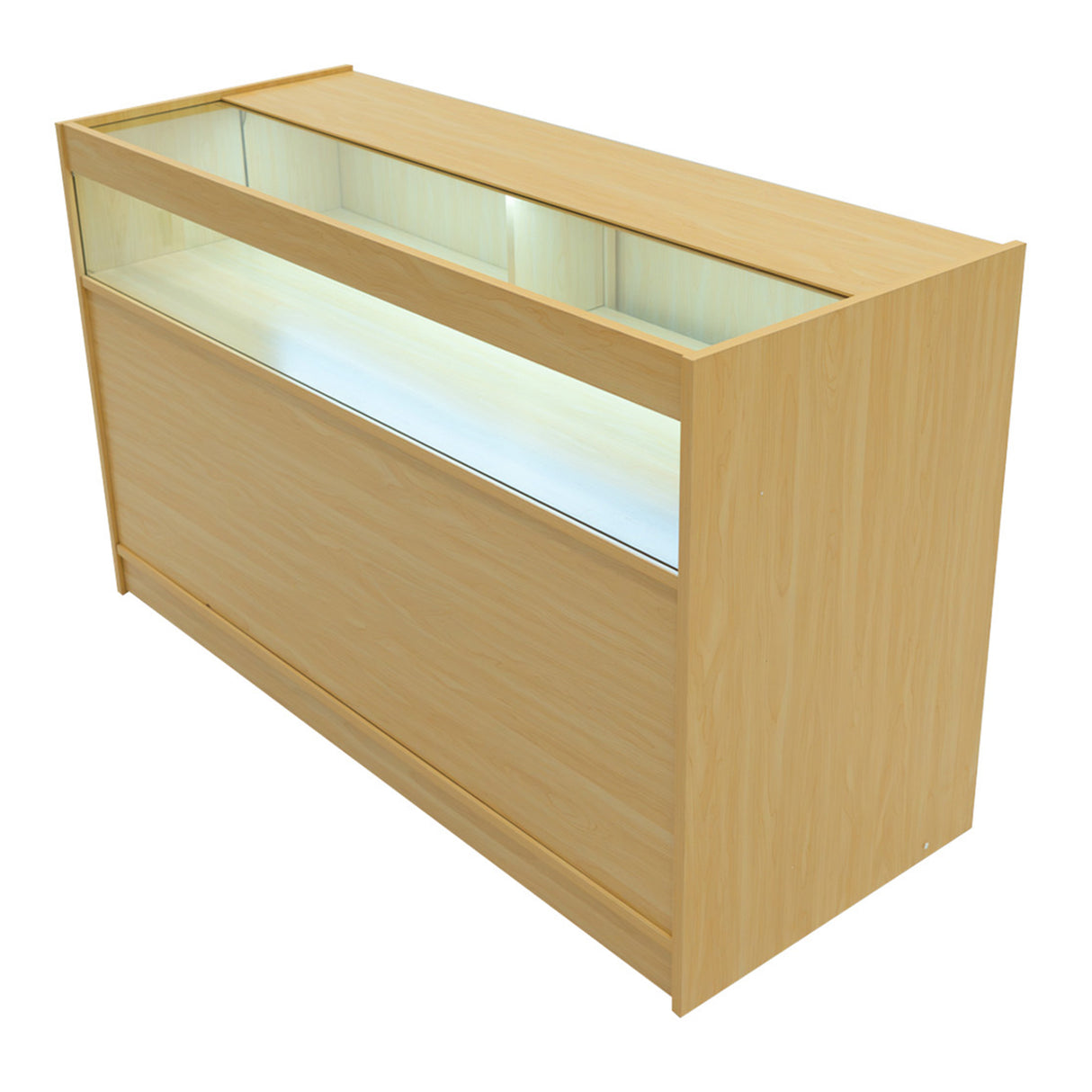 B1500 Butiksmodul med LED – Lönnfärgad finish