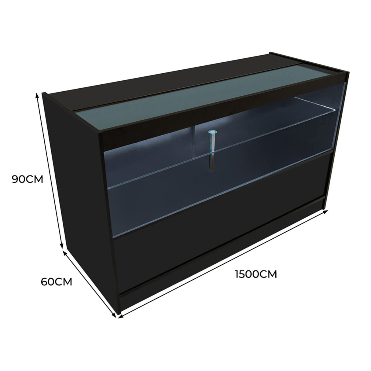 C1500 Butiksmodul med LED – Svart