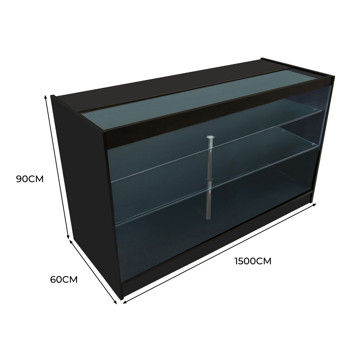 K1500 Butiksmodul med LED – Svart