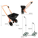 Gräsutjämnare T-Mech 50 cm (Grön) och Roterande Spridare