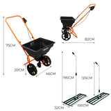 Gräsutjämnare T-Mech 100 cm (Grön) och Roterande Spridare