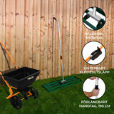 Gräsutjämnare T-Mech 100 cm (Grön) och Roterande Spridare
