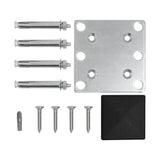 Staket för utomhusbruk i WPC och aluminium – 1x sned panel + 1 stolpar | Grå