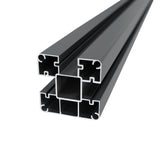 Staket för utomhusbruk i WPC och aluminium – 1x sned panel + 1 stolpar | Grå