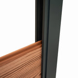 WPC och aluminium utomhusgrind | Brun