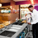 Modulärt Barstationspaket: Cocktailstation, isbrunn och modulär hörnenhet