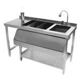 Modulärt Barstationspaket: Cocktailstation, isbrunn och modulär hörnenhet