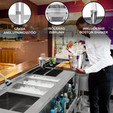 Modulärt Barstationspaket: Cocktailstation, isbrunn och modulär hörnenhet