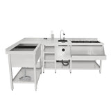 Deluxe Modulärt Barstationspaket: Cocktailstation, isbrunn och modulärt hörn
