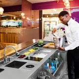Deluxe Modulärt Barstationspaket: Cocktailstation, isbrunn och modulärt hörn