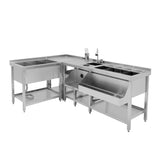 Deluxe Modulärt Barstationspaket: Cocktailstation, isbrunn och modulärt hörn