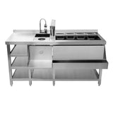 Deluxe Modulärt Barstationspaket: Cocktailstation, isbrunn och modulärt hörn