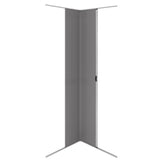 Rullbar Duschdörr för Husbil/Camper (Tambour) - Silver