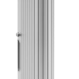 Rullbar Duschdörr för Husbil/Camper (Tambour) - Silver