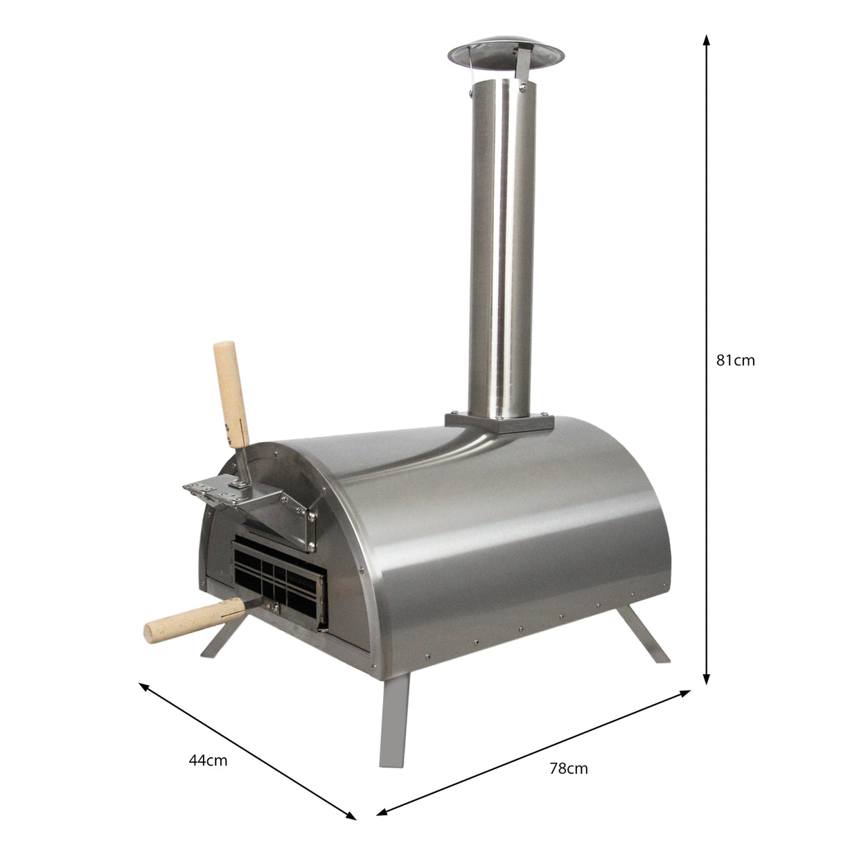 Aluminium Hörnsoffa för utomhusbruk 7-sits - Antracit Grå + Pizzaugn
