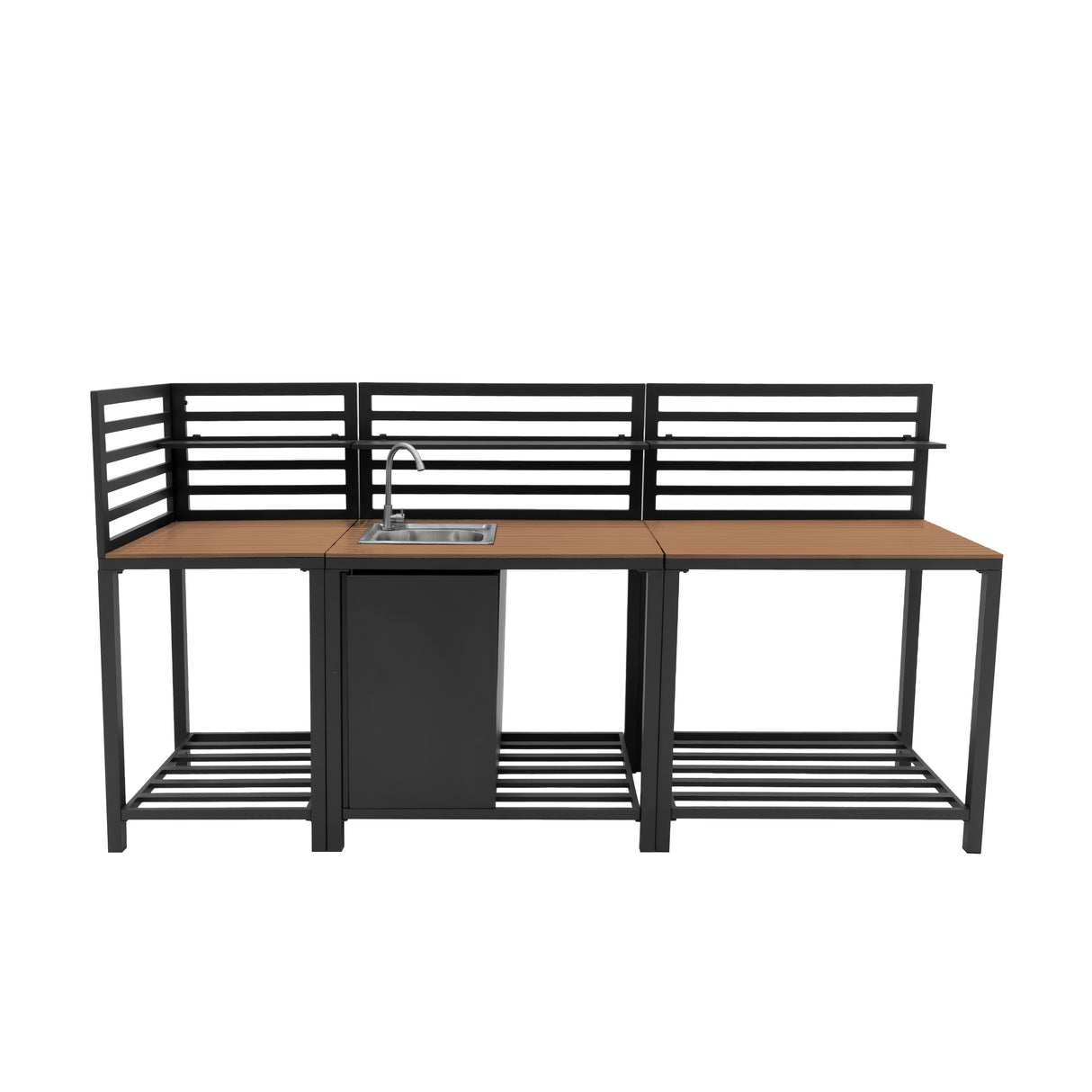 Utekök i Aluminium och Trä – 3 Delar