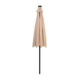 Lutbart LED-Parasoll 2,7 m – Beige