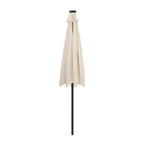 Lutbart LED-Parasoll 2,7 m – Krämvit