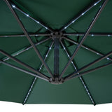 LED Hängparasoll 3 m – Grönt