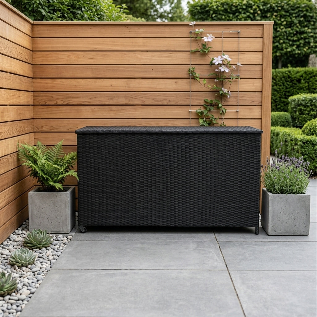 Dynbox i Rotting 700 l – Svart