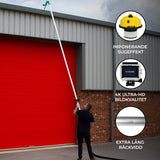 Rännrengöringskit med 30L Dammsugare, Förlängningsbara Rör och 4K-Kamera