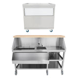 Mobil Cocktailstation med Isvagn - 80 cm