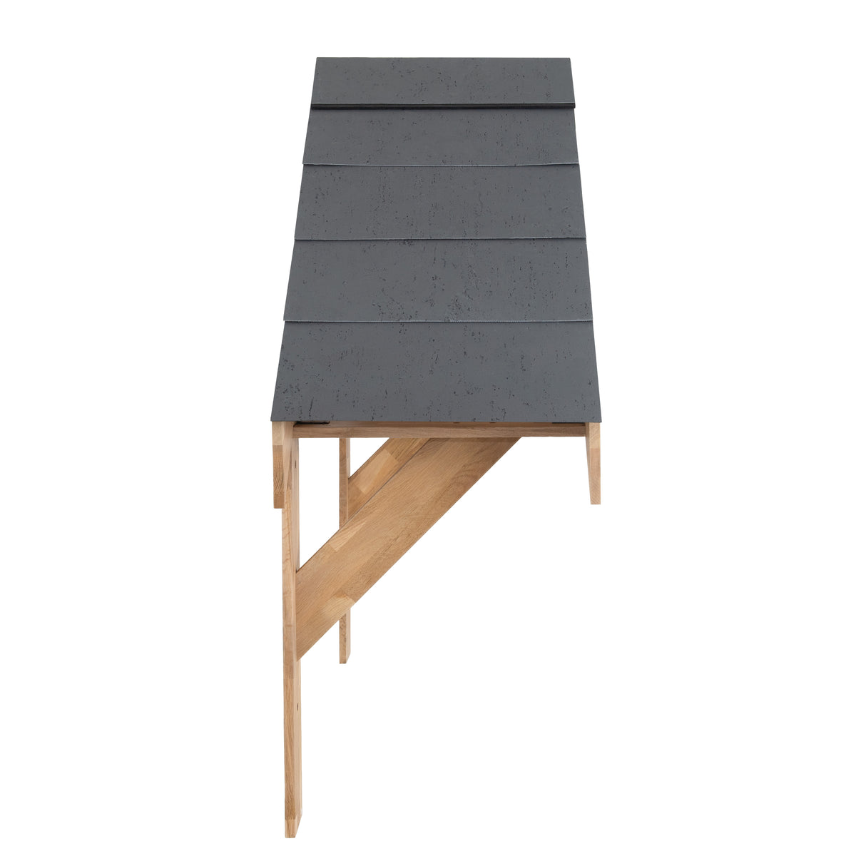 Entrétak i massiv ek – Komplett kit – 125 cm