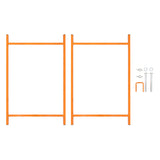 Arbetsbockar 4-pack och Murbrukställ 75 cm 5-pack
