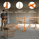 Arbetsbockar 2-pack och Murbrukställ 50 cm 3-pack