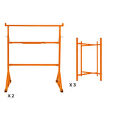 Arbetsbockar 2-pack och Murbrukställ 75 cm 3-pack