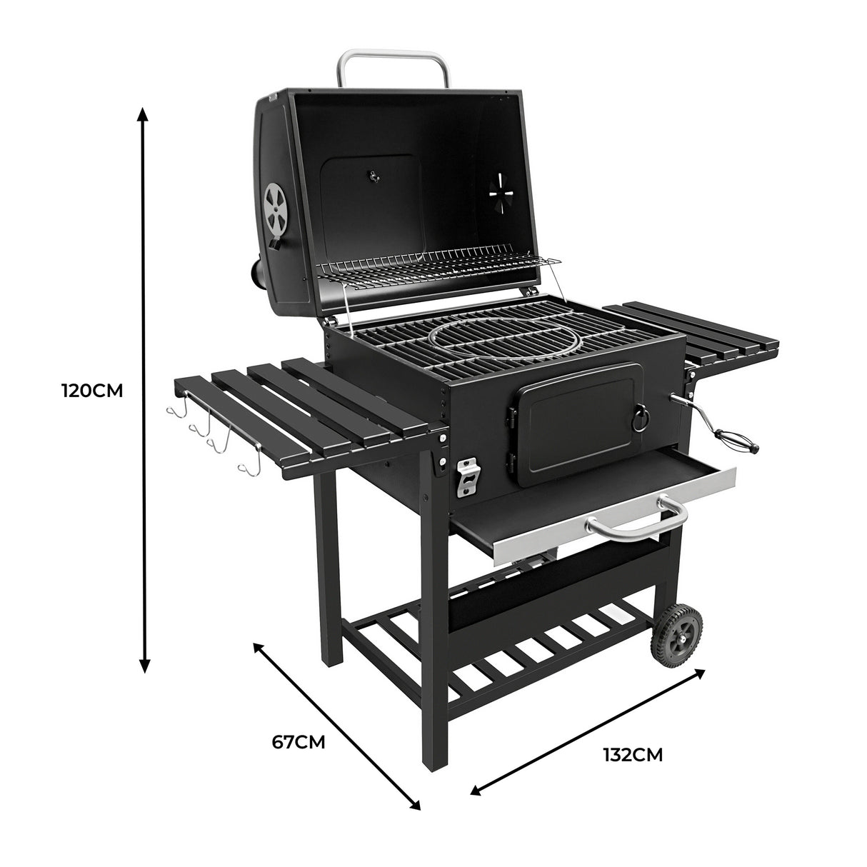 XL Kolgrill med Rökfunktion - view 6