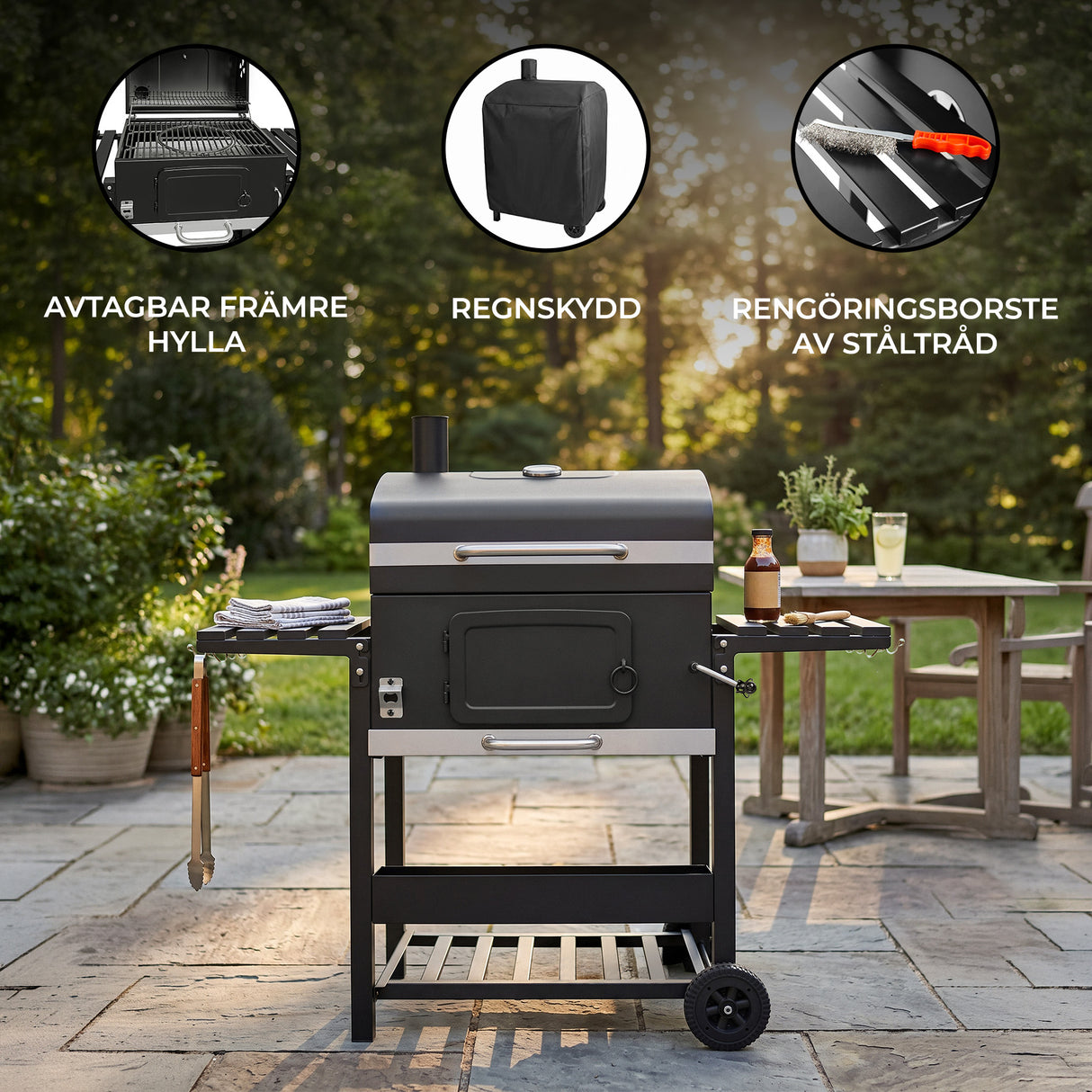 XL Kolgrill med Rökfunktion - view 2
