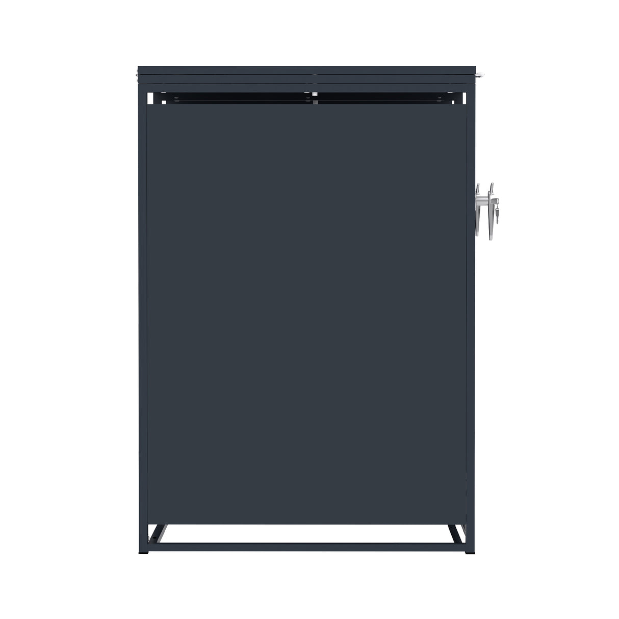 Soptunneskydd i metall för 2 soptunnor – Antracitgrå - view 10