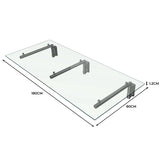 MonsterShop Baldakin i glas & Fästen, 180cm W, 80cm D