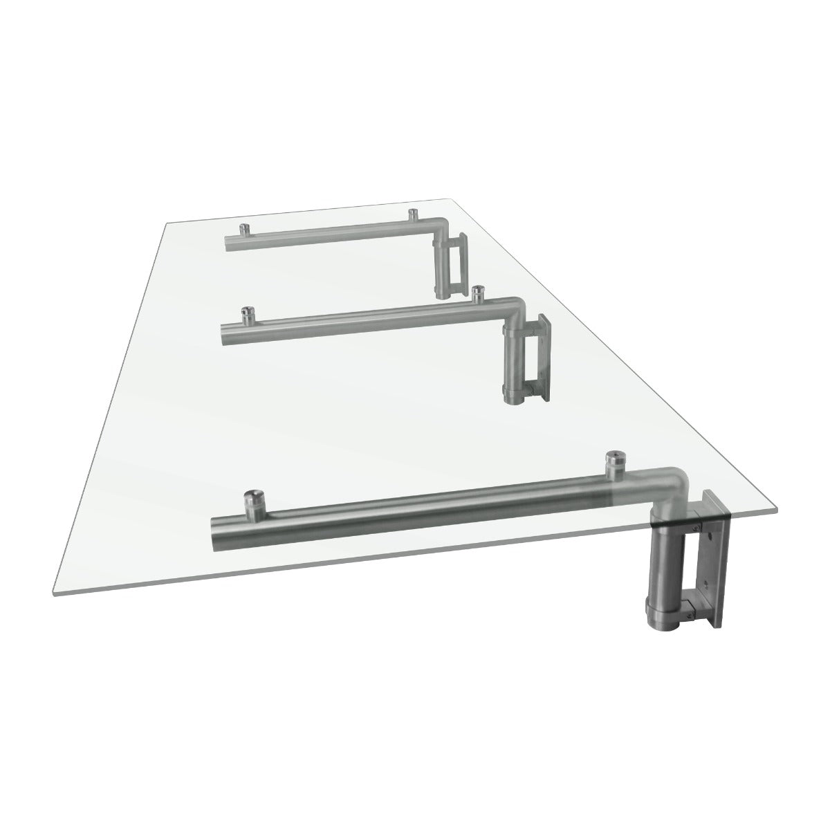 MonsterShop Baldakin i glas & Fästen, 180cm W, 80cm D