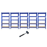 Bultlösa Garagehyllor med 5 Hyllplan - Space Saver Bundle