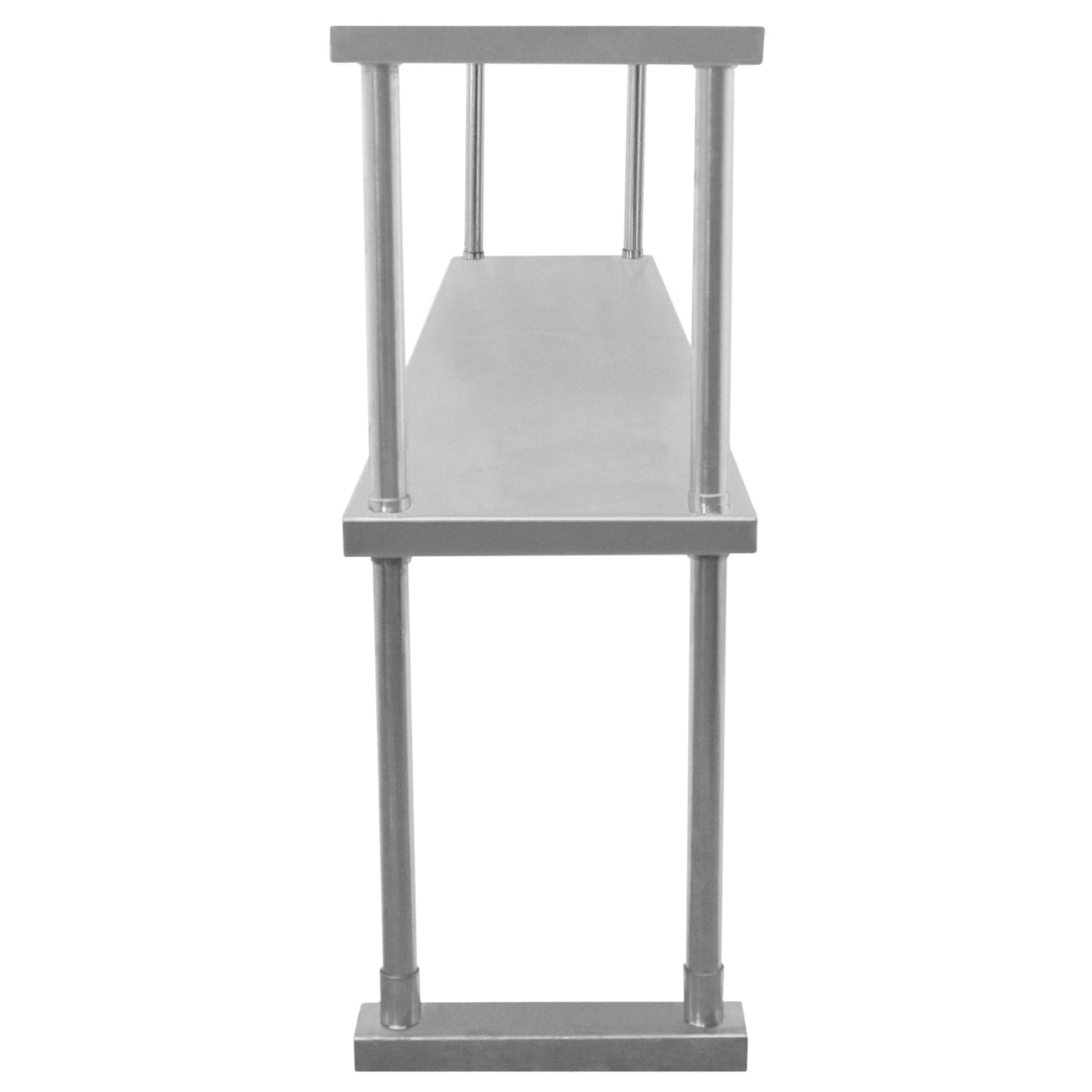 150 cm Cateringbänk med Dubbla Överhyllor